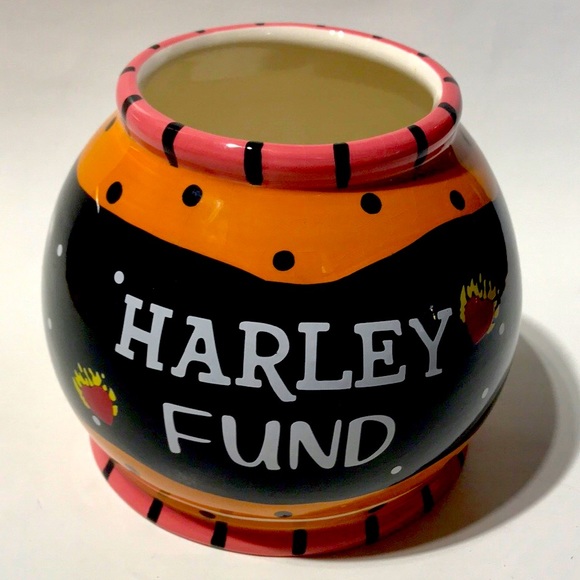 Harley Fund Ceramic Jar by Ganz - Picture 1 of 7